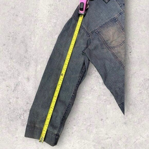 Chico’s Jean Jacket Women’s Large Retro Washed Denim Americana - Picture 6 of 9